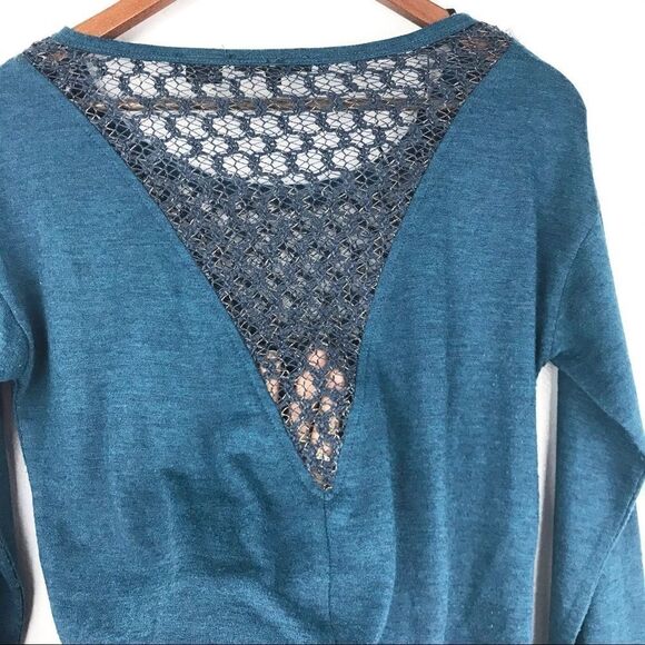 Miss Me Long Sleeve Mesh Top Size M - Picture 6 of 10